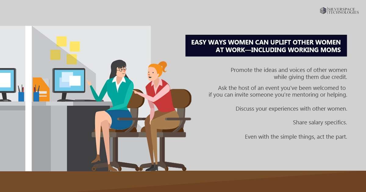Simple Strategies for Women to Encourage Other Women in the Workplace- Especially Working Mothers.