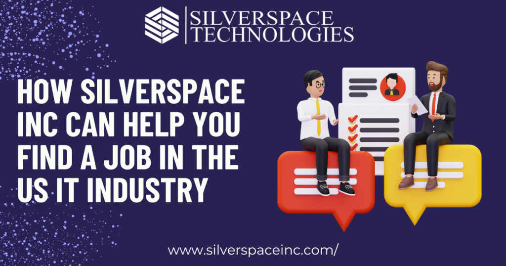 IT job seeker receiving assistance from Silverspace Inc. for resume optimization, career guidance, and technical training to secure a position in the US IT industry.